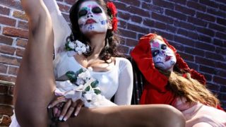 Alexis Amore And Nikki Rhodes in mexican make-up